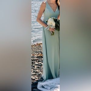 Dessy Group UNALTERED BB131 Bridesmaid Dress Willow Green